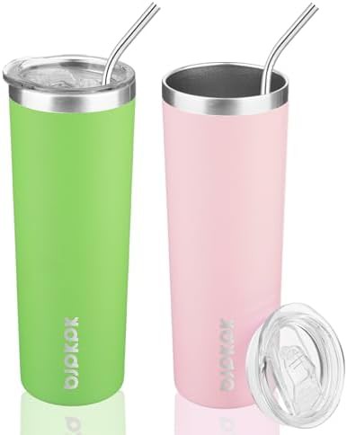 20 oz 2 Pack Skinny Tumbler with Lid