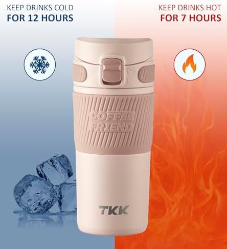 Pink Stainless Steel Mug with Flip Lid — photo 5