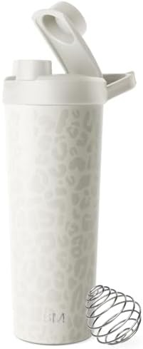 Leopard print protein shaker bottle 24 oz