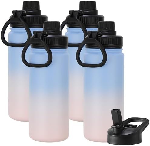 Blue and pink kids sports bottle 16 oz