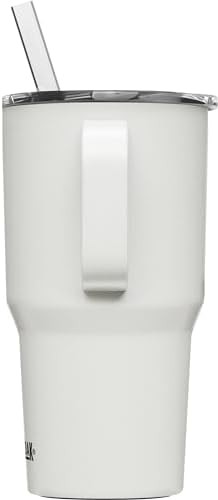 Straw mug stainless steel drinkware 24oz white — photo 4