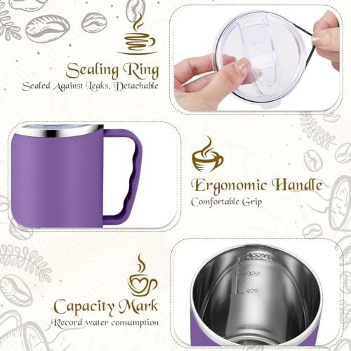 Ten Piece Set of Colorful Stainless Mugs — photo 3