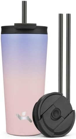 Konokyo 22 oz insulated tumbler water bottle in pastel sunset