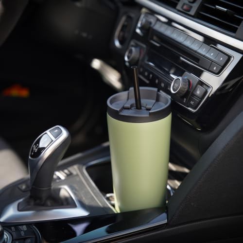 Konokyo 22 oz insulated tumbler water bottle in pastel sunset — photo 5