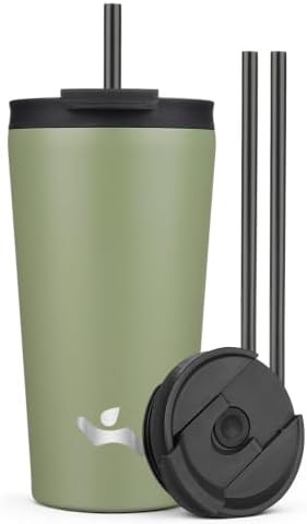 Konokyo 18 oz insulated tumbler water bottle in army green
