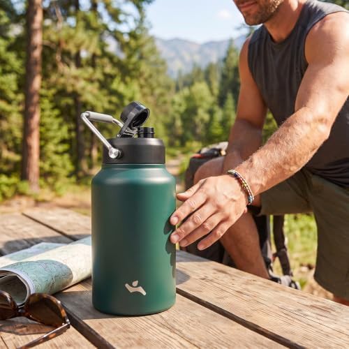 Konokyo 87 oz insulated stainless steel sports jug with handle — photo 5