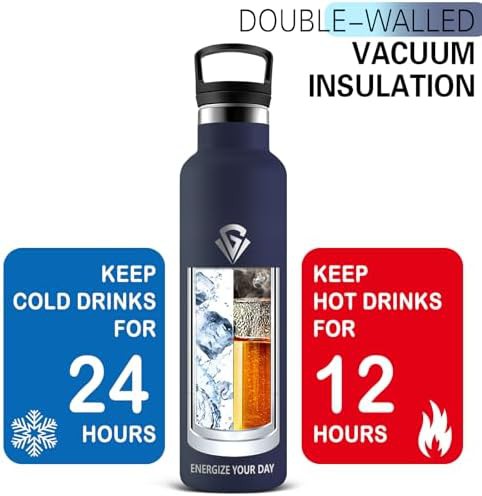 Stainless Steel 1 Liter Sports Bottle with Straw — photo 3