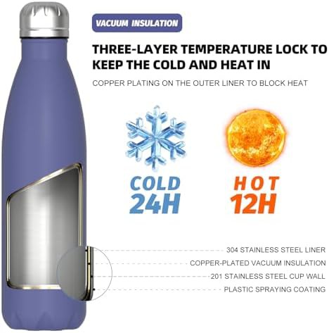 Compact stainless steel insulated bottle 17 oz — photo 2