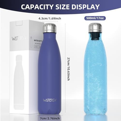 Compact stainless steel insulated bottle 17 oz — photo 3