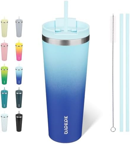 26 oz Coffee Tumbler with Straw