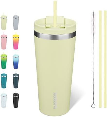 22 oz Coffee Tumbler with Straw