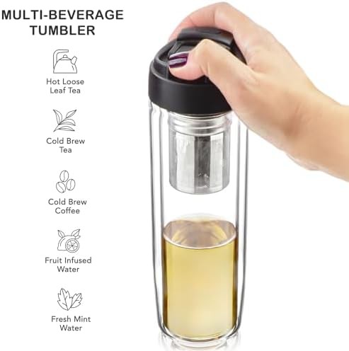 Innovator Glass Bottle with Magnetic Infuser — photo 3