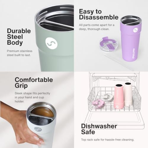 Dual chamber vacuum insulated travel mug — photo 3