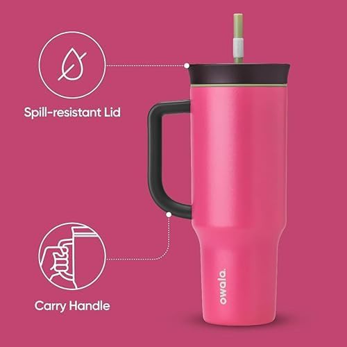 Travel tumbler with spill resistant lid and brush — photo 4