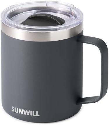 Charcoal insulated tumbler with handle