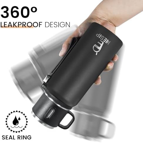 Stainless steel insulated bottle with cup lid 20oz — photo 5
