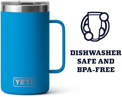 Big wave blue 24 oz mug with lid — photo 3