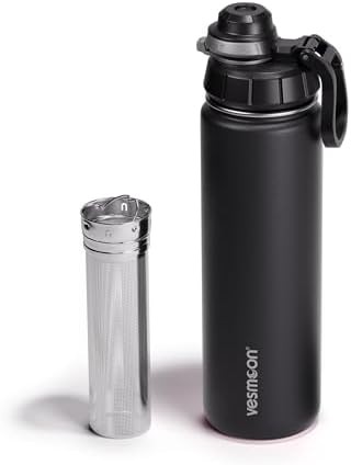 Tea Infuser Bottle 24 oz with Clip Handle