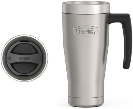 Matte stainless steel travel mug 16oz
