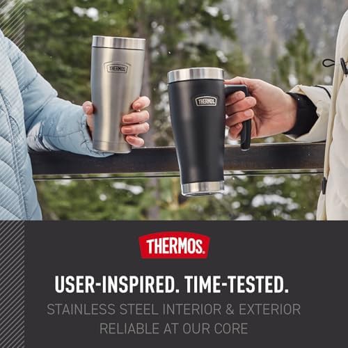 Matte stainless steel travel mug 16oz — photo 5