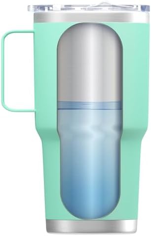 Stainless steel thermal mug with integrated handle — photo 4