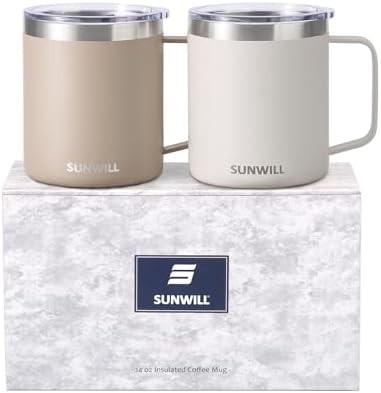 Stainless steel twin mug pack