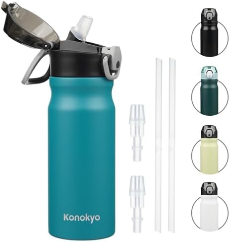 Konokyo 18 oz insulated stainless steel sports bottle
