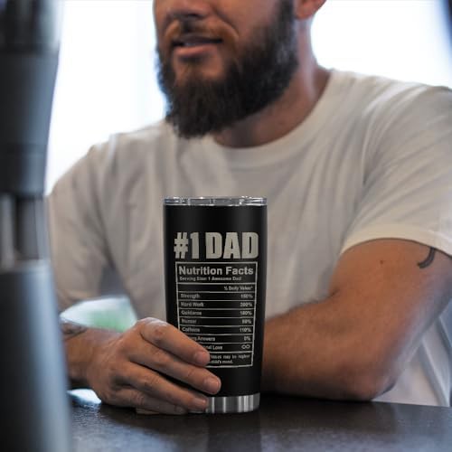 Dad Nutrition Facts Stainless Steel Tumbler 20 oz — photo 5
