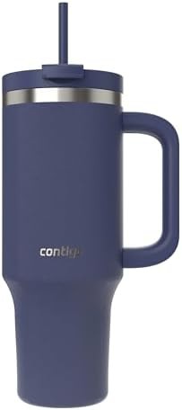 Streeterville indigo tumbler with straw 40 oz