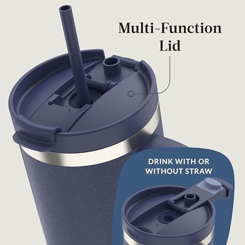 Streeterville indigo tumbler with straw 40 oz — photo 3