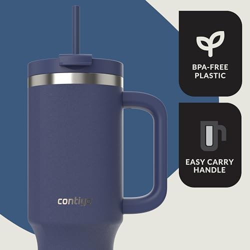 Streeterville indigo tumbler with straw 40 oz — photo 4