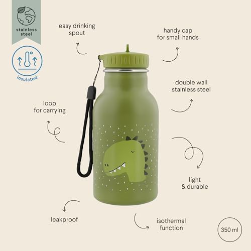 Dinosaur pattern stainless steel kids water bottle — photo 4