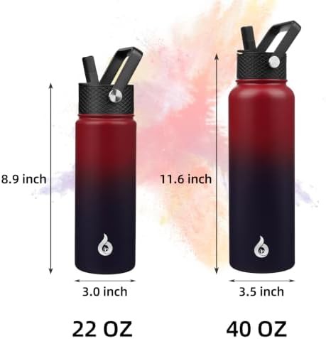 40oz Insulated Water Bottle with Straw Lid 40oz-insulated-water-bottle — photo 4