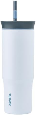 Owala tumbler water bottle with straw 24 oz blue