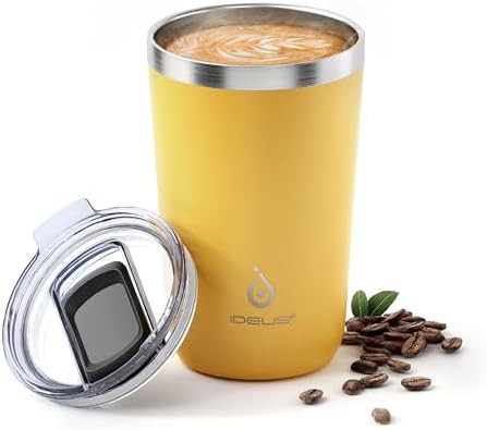 Light yellow 20 oz office travel tumbler