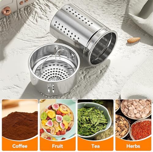 Yellow stainless steel tea infuser bottle 1500ml — photo 4