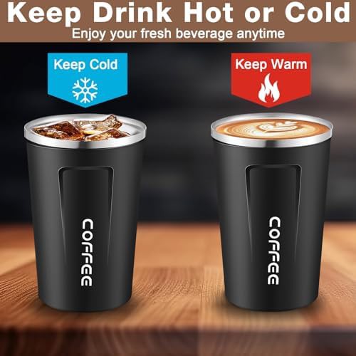 Qinyoung multi color 12 oz travel mugs pack — photo 4