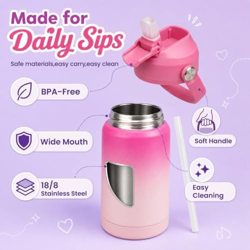 Konokyo 12 oz insulated stainless steel sports bottle — photo 4