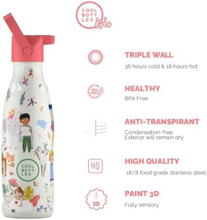 Curious explorers stainless steel kids bottle — photo 4