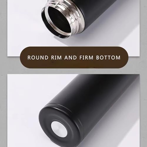 Black thermal water bottle with safety buckle — photo 4
