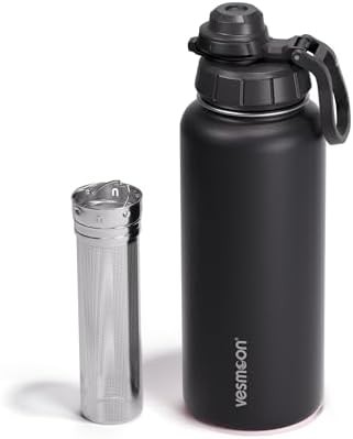 Triple Insulated Infuser Bottle 32 oz Silver