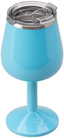 Light Blue Insulated Vino Wine Glass — photo 3