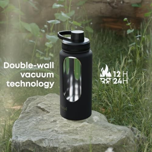 Bohtal black insulated stainless water bottle 32 oz — photo 4
