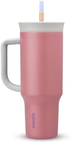 Owala tumbler water bottle with straw 40 oz pink