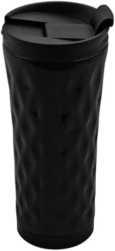Black leakproof travel coffee mug 17oz