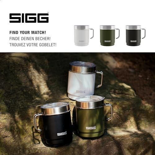 Sand beige camp travel mug with handle — photo 5
