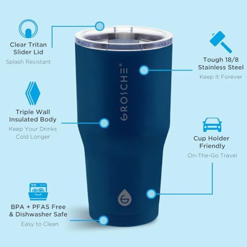 Blue Yukon Triple Insulated Travel Mug — photo 3