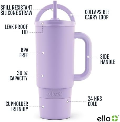 Lilac insulated stainless steel tumbler 30 oz — photo 3