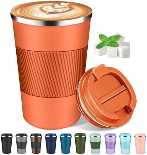 Portable Insulated Coffee Cup 12 oz
