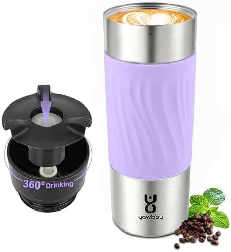 Light Purple Travel Coffee Mug 16 oz